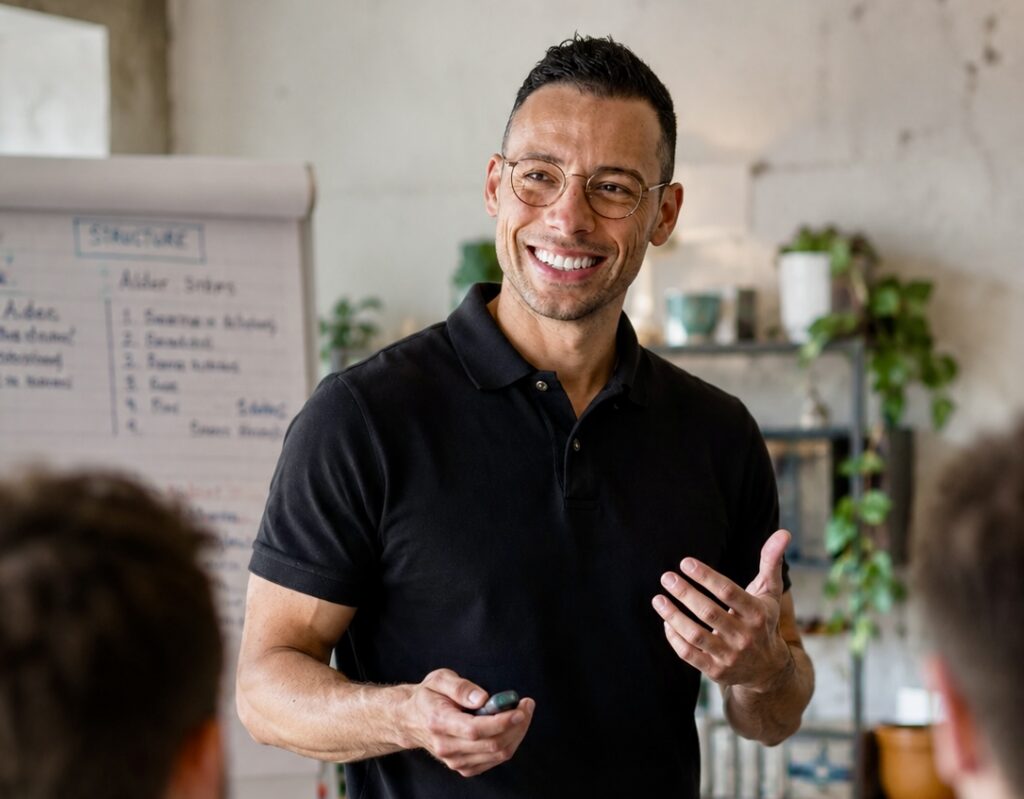 yoshi-pinto-van-zash-geeft-een-workshop-voor-een-groep-mensen